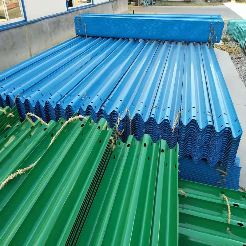 Thrie Beam Highway Guardrail Customized Corrugated Steel Guard Plate