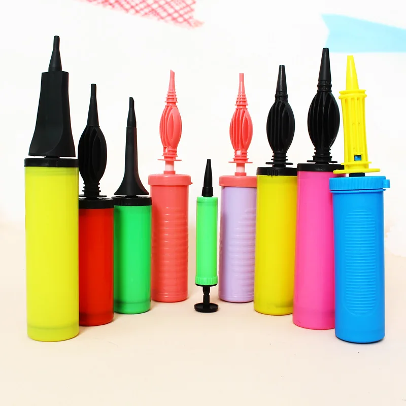 Balloon Pumps Hand Hand Held Double Ways Balloon Pump Home Use Inflator Portable Plastic Manual Small Air Hand Pumps
