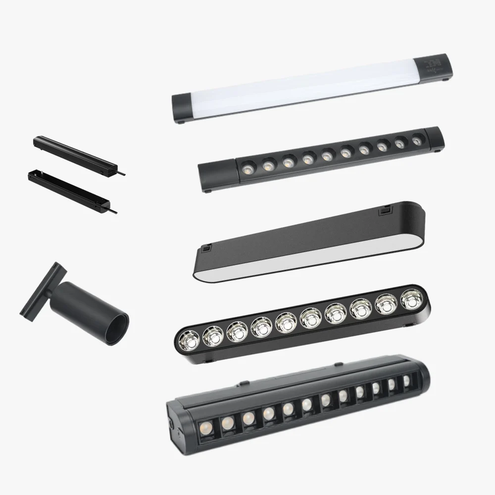 Top Quality Smart Recessed Rail Magnet Tuya Wifi Bluetooth Linear System Grille Light Led Magnetic Track Light