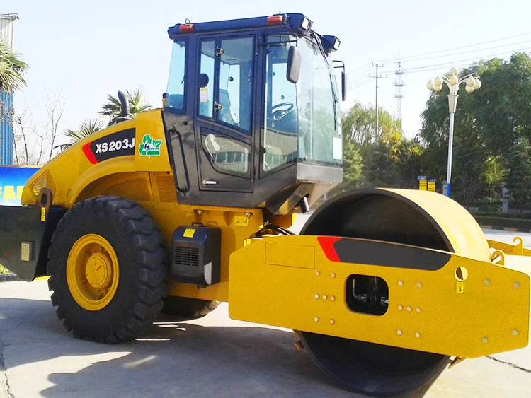 Road Construction Soil Compactors 22Ton New Single Drum Vibratory Road Roller Xs225 With High static line Loac