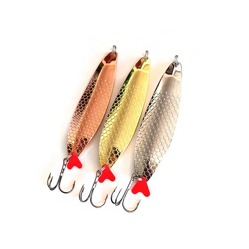 MISTER LURE fishing spoon customize 43g spoon lures artificial melon sinking spinner saltwater metal fishing lure