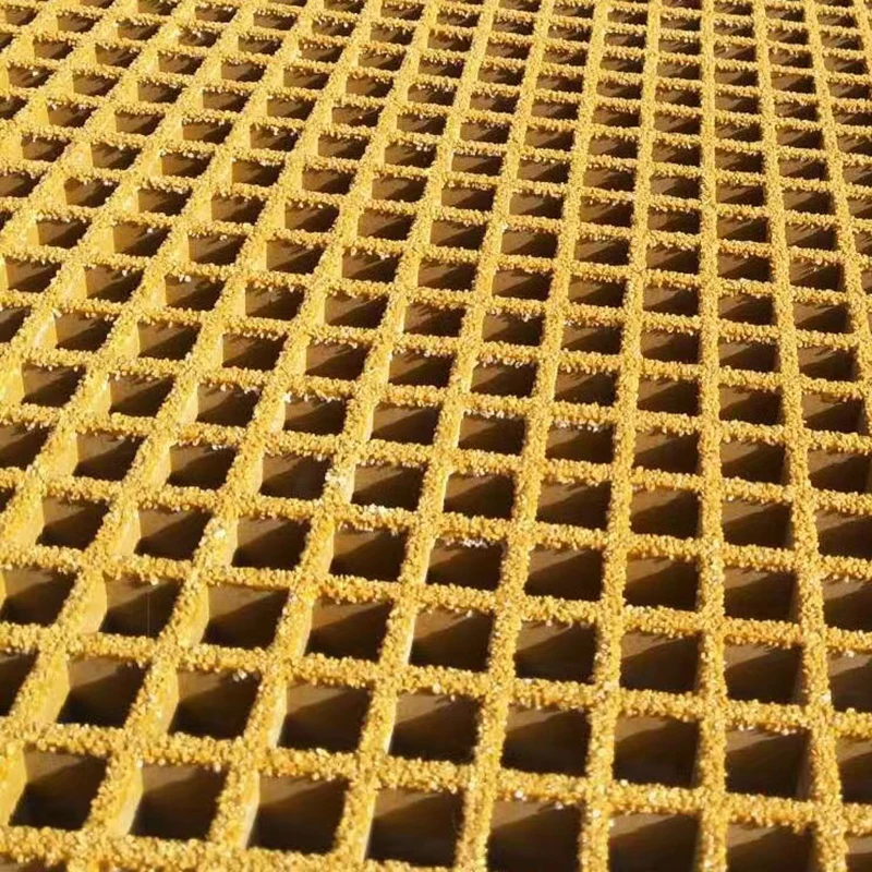 38*38*38 mm Car Wash Trench Drain Grating frp Drainage Grating Floor Panel fiberglass walkway grating