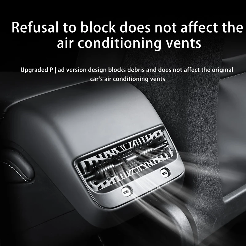Tesla Model 3/Y rear air conditioning vent mask, beautiful and anti foreign object original car function without obstruction