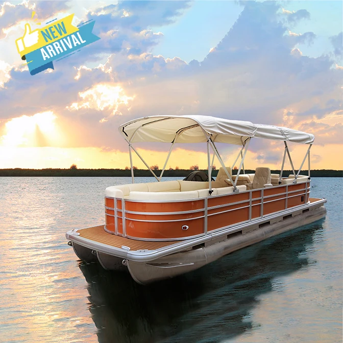 Kinocean New Arrival PVC pontoon floats 25ft Double deck Floating Docks Plastic Pontoon Best Price for sale