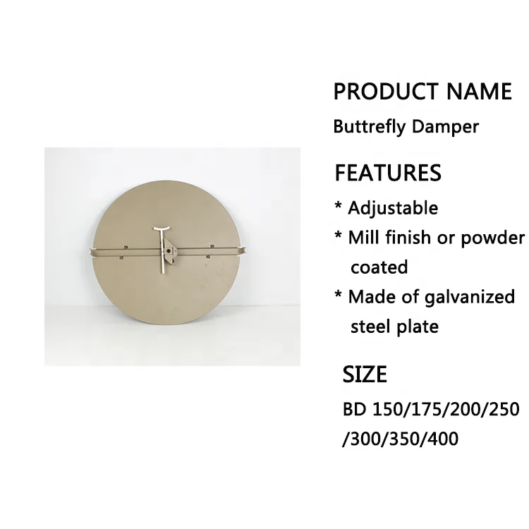 Balancing Adjustable Butterfly Damper in Havc Air systems with oppsed blades