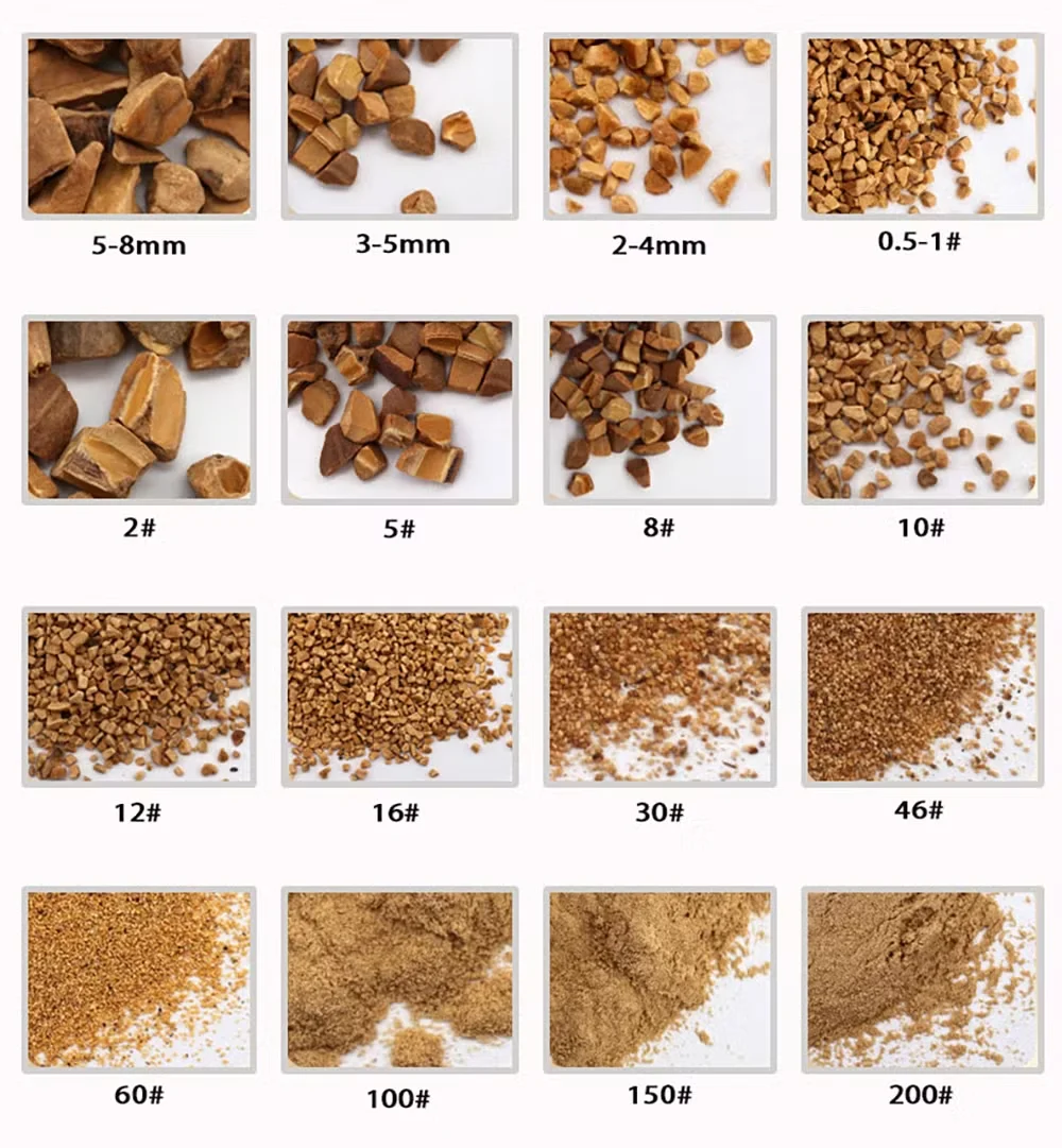 Widely used blasting abrasive walnut shell sand crushed walnut shell grit
