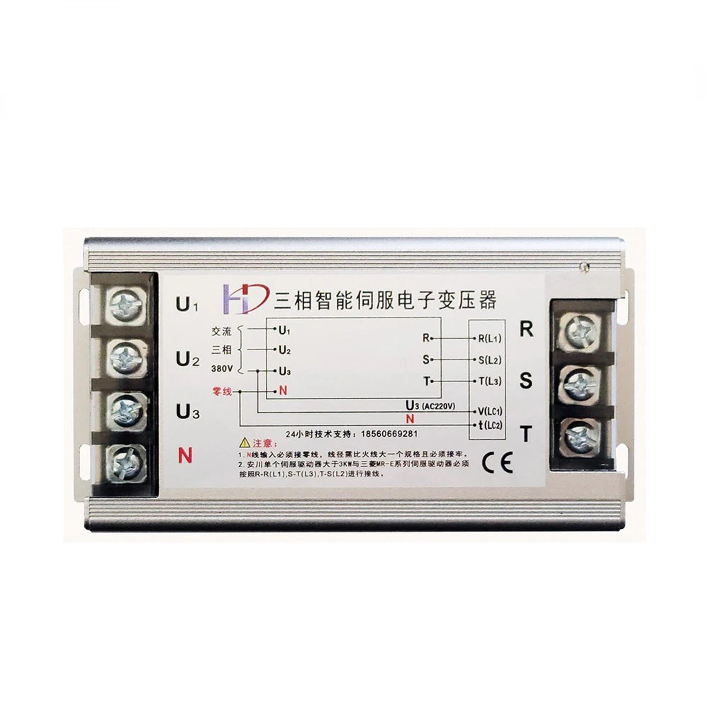 QDLASER 2KW-30KW 3-phase intelligent electronic servo transformer 380V to 220V 4KW/5KW/6KW/9KW Frequency of use: 50HZ / 60HZ