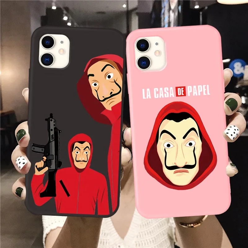 Испания ТВ деньги Heist дом бумага Чехол для мобильного телефона для iPhone 12 11 13 Pro Max X XS MAX XR 7 8 Plus SE 2020 мягкий La Casa de papel крышка