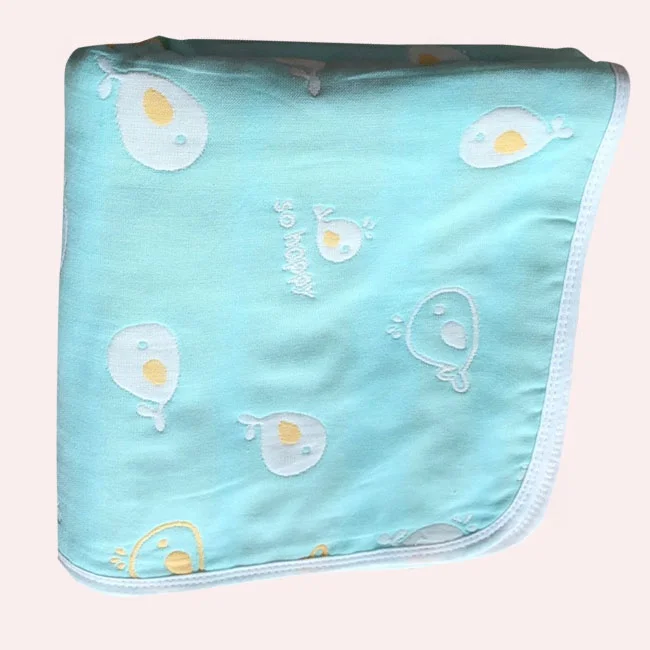 2022 Customized Design newborn 70%Bamboo 30% Cotton Baby jacquard Muslin Swaddle Blanket Set Infant Wrap Newborn Gift Set