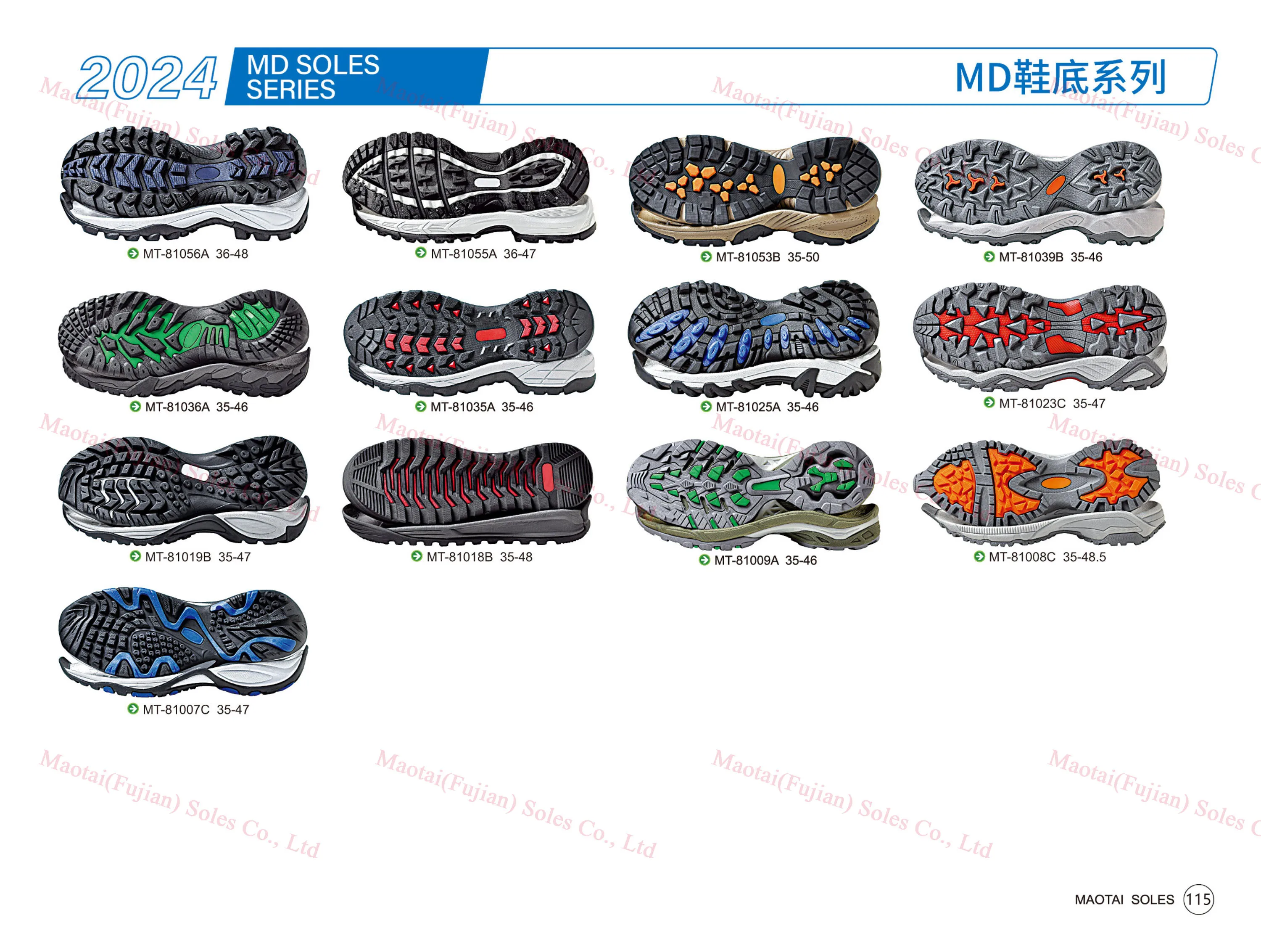 MaoTai Factory Direct Supply Soles for Outdoor Shoes Stable and Wear-resistant MD Midsole Rubber Outsole