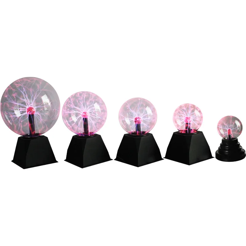 Magic Plasma Ball 3/4/5/6/8 Inch  USB Static Ball Crystal Lightning Ball Sound Controlled Plasma Light For Home