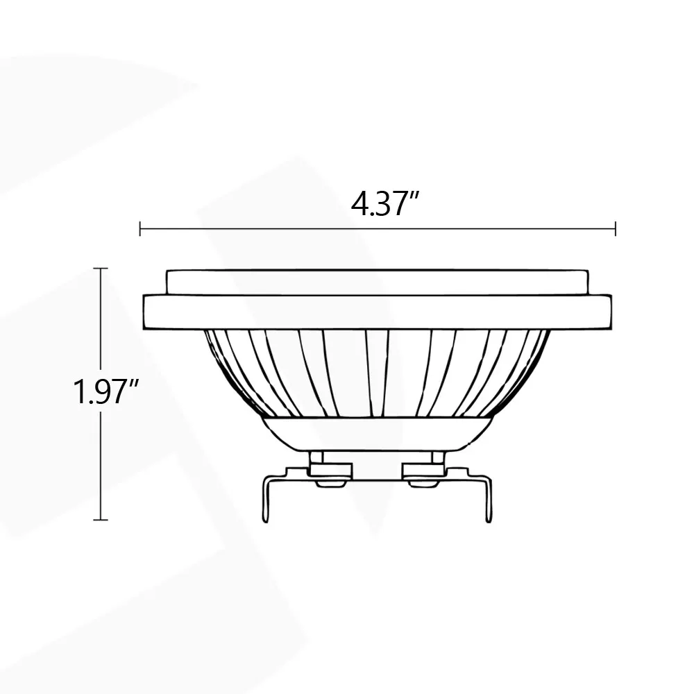 Landscape Lighting IP67 17W PAR36 Underwater Flood Light Lamp 12V AR111 G53 Base Lamp Bulbs For Garden Exterior Outdoor Lights