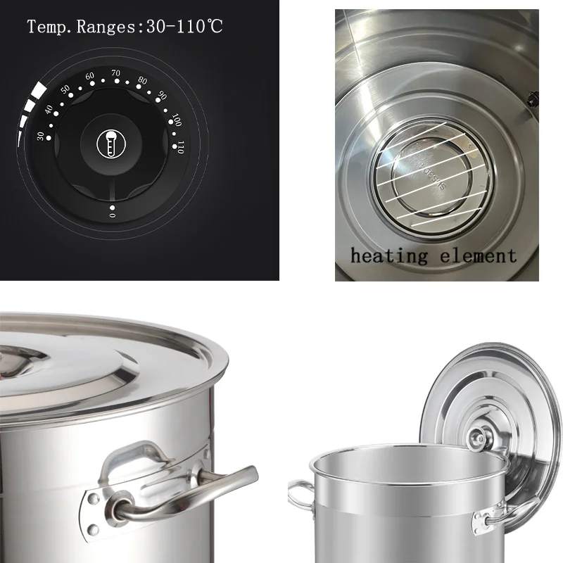 58L Big Size Candle Making Machine Electric Melting Pot Soy Bee Paraffin Wax Candle Melter