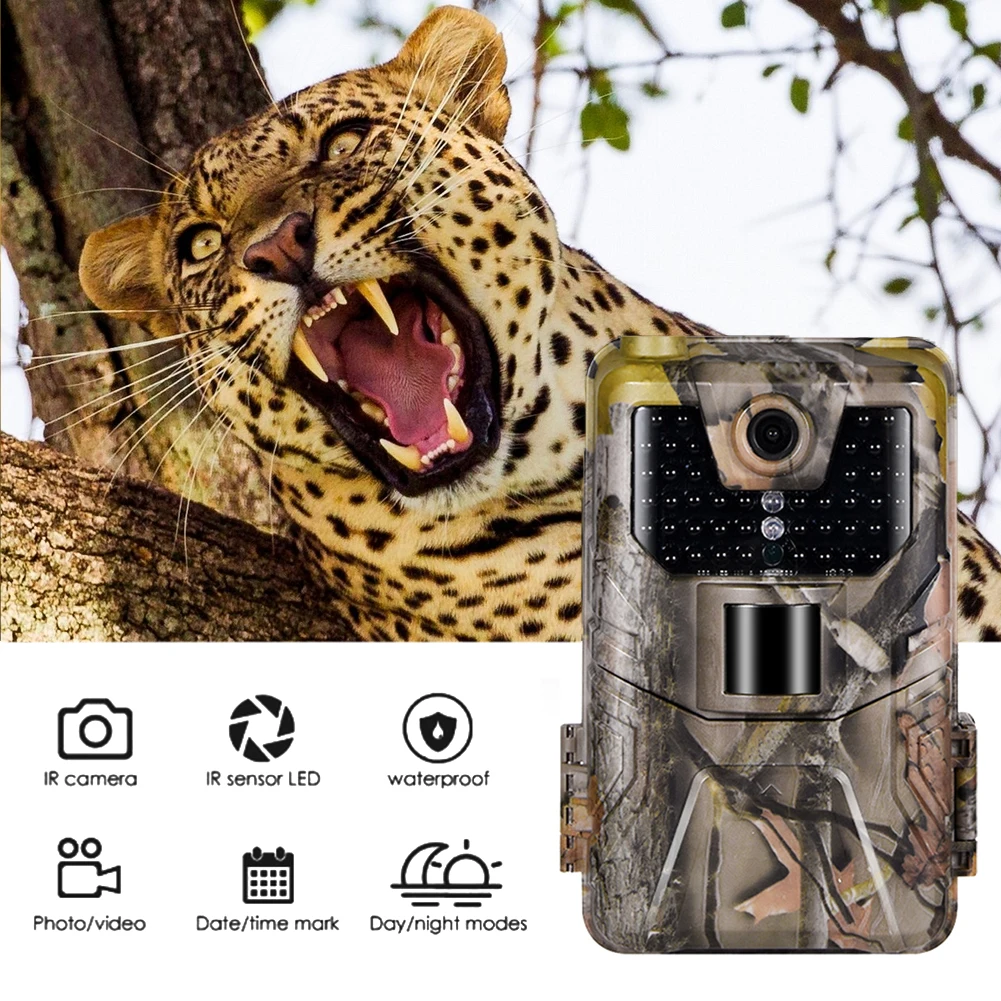 36MP 2.7K Trail Camera 940nm  Invisible Infrared Hunting Cameras Wireless Camera HC-900A Night Vision Wildlife Surveillance