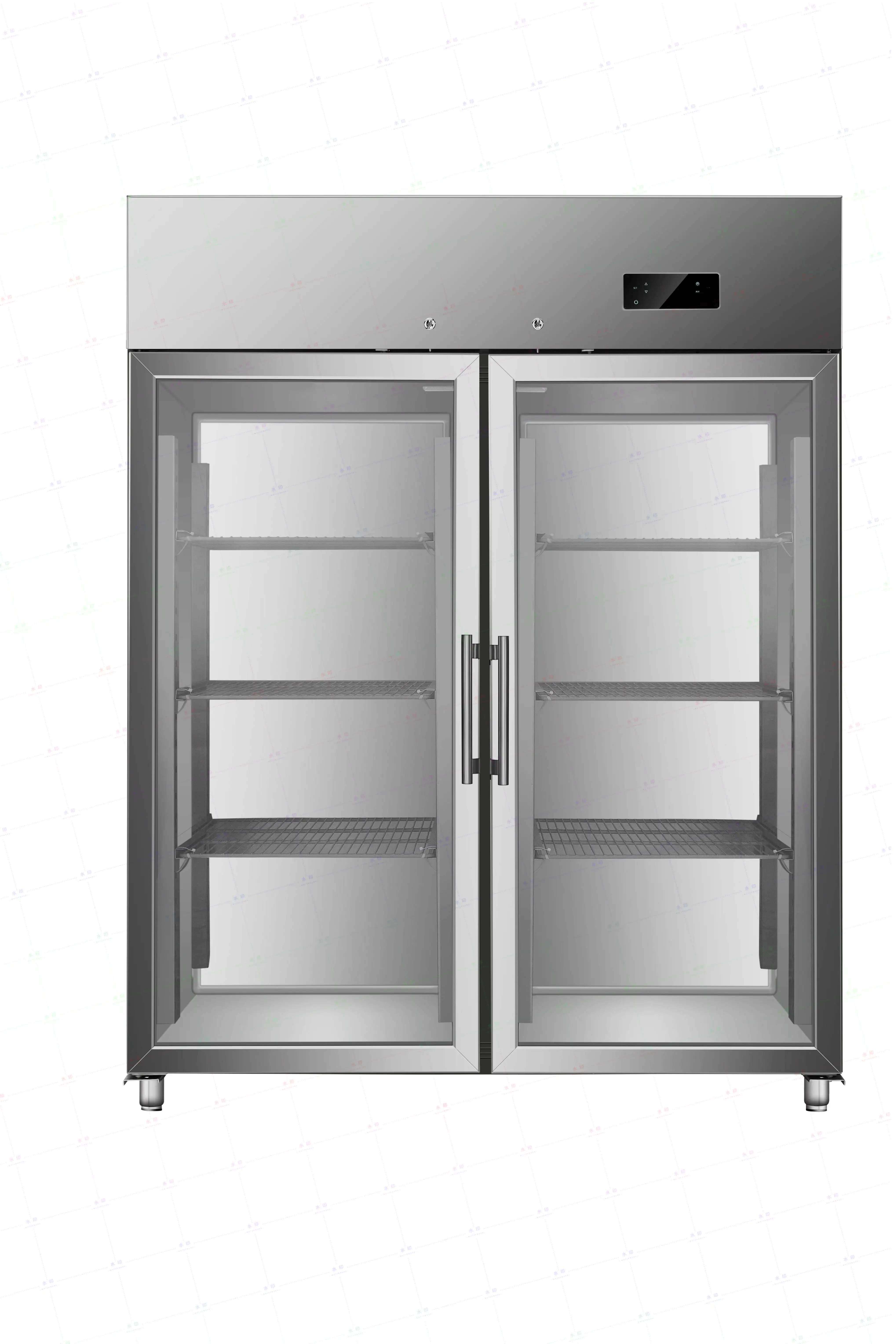 2-door upright vertical refrigerator/freezer commercial refrigerator for kitchen