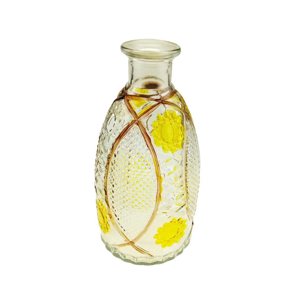 Round  glass decanter for liquor with glass stopper lid for wine whiskey