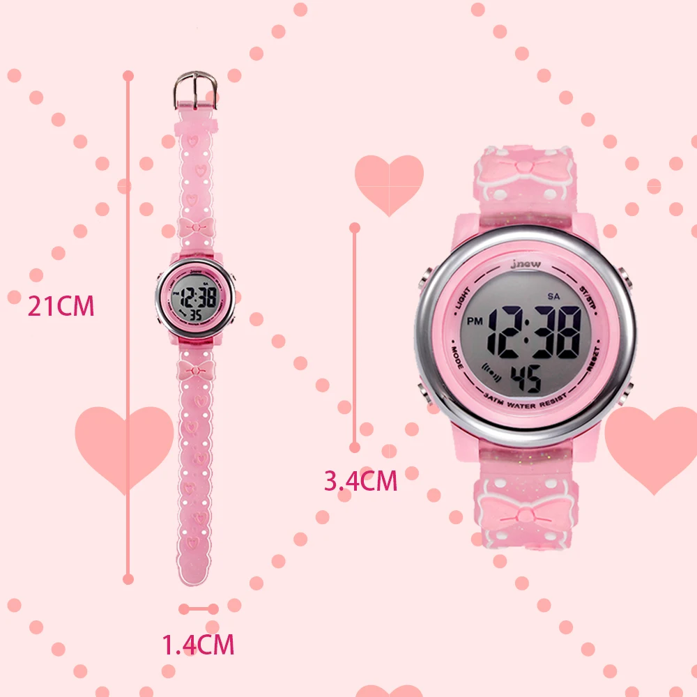 Bow pc 2023 teen boys new design oem girls Sport Wrist Watch children kids watches cartoon waterproof digital watches for kids