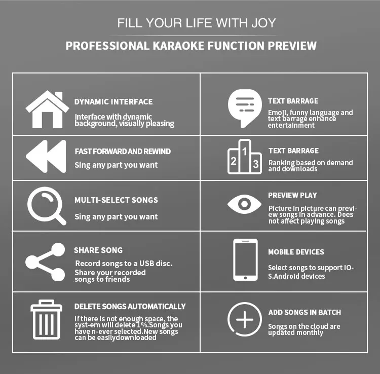 High quality karaoke machine system karaoke smart home sound system jukebox