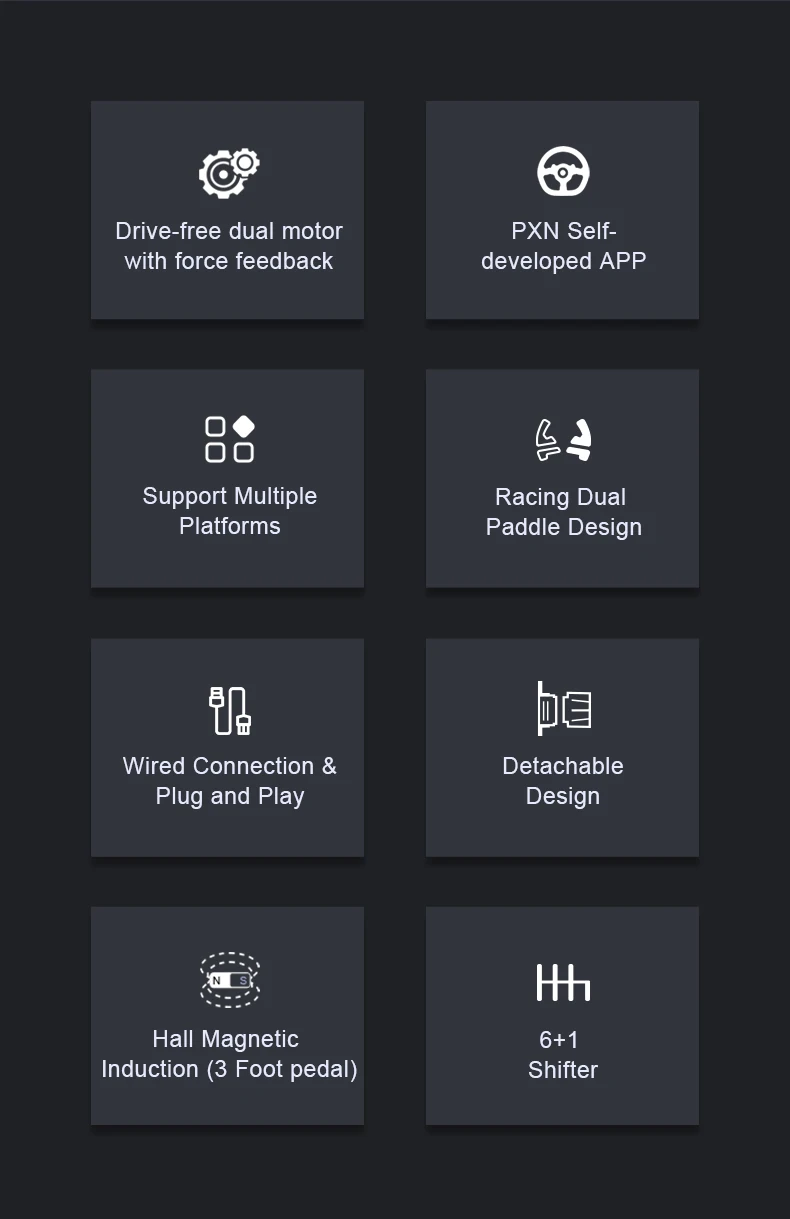 The best force feedback racing steering wheel pc gaming, pxn v10 driving racing simulator wheel for xbox, ps4, pc