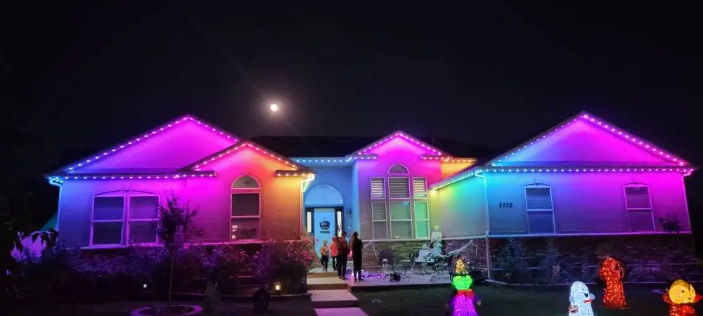 DC48V Point Lights Aluminum Track Rgb Led Strip Pixel Led Light permanent christmas light outdoor