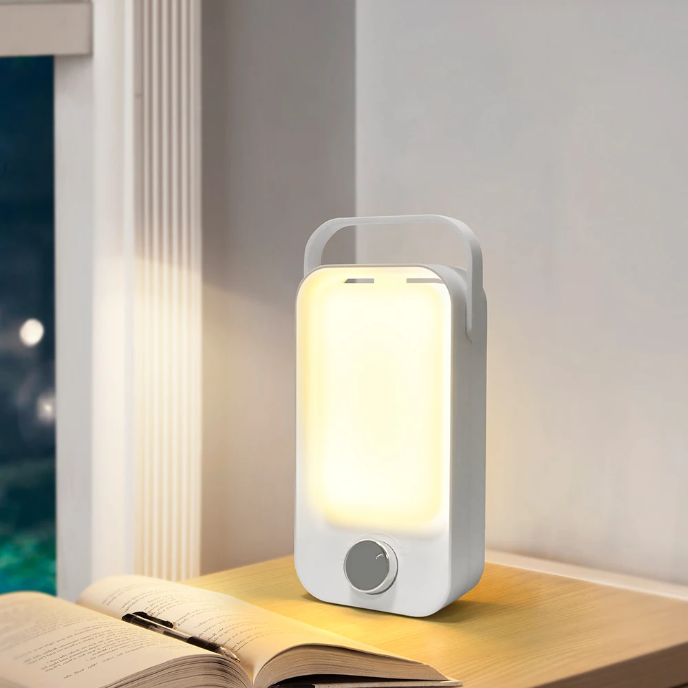 Mini Rechargeable Retro LED Bedside Table Lamp Camping Lamp with Desk Light Guangdong