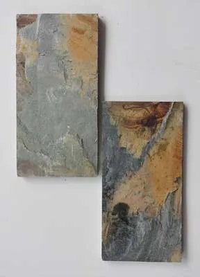 Villa Courtyard Floor Tiles Rust Blue Natural Antique Cultural Stone for Outdoor Terrace Non-Slip Bathroom Hotel Applications