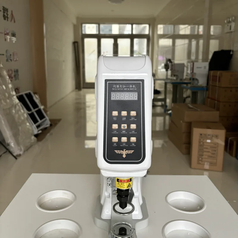 2024 New Arrival Semi-automatic Button Holer Electronic Snap Sewing Machine With Sensor For Jeans And Suit Leather