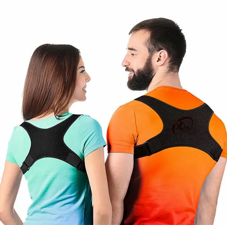 Clavicle Manufacturer Custom Support Brace Men Women Belt Back Smart Magnetic Grey Posture Corrector Black