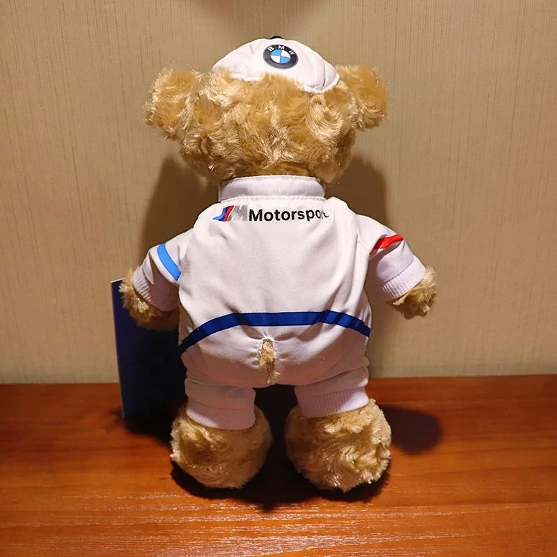 Automobile Sales Servicshop 4S promotional brand Car racers Teddy bear plush soft toys bear