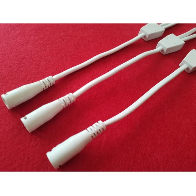 Waterproof Solar Plastic Optical Fiber  5V To 12V Step Up 2 Pin DC Connector Cable