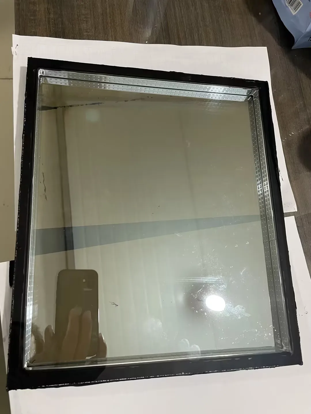 Grey blue tempered glass LOW E glass insulated glass for building curtain walls