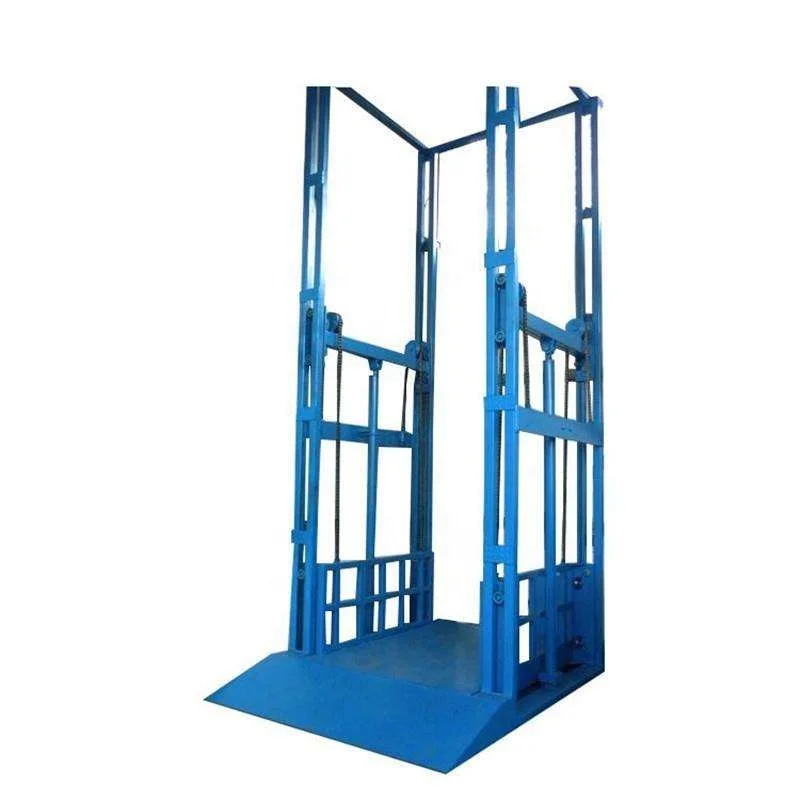 hydraulic leading-rail cargo lift tables designed as requirements