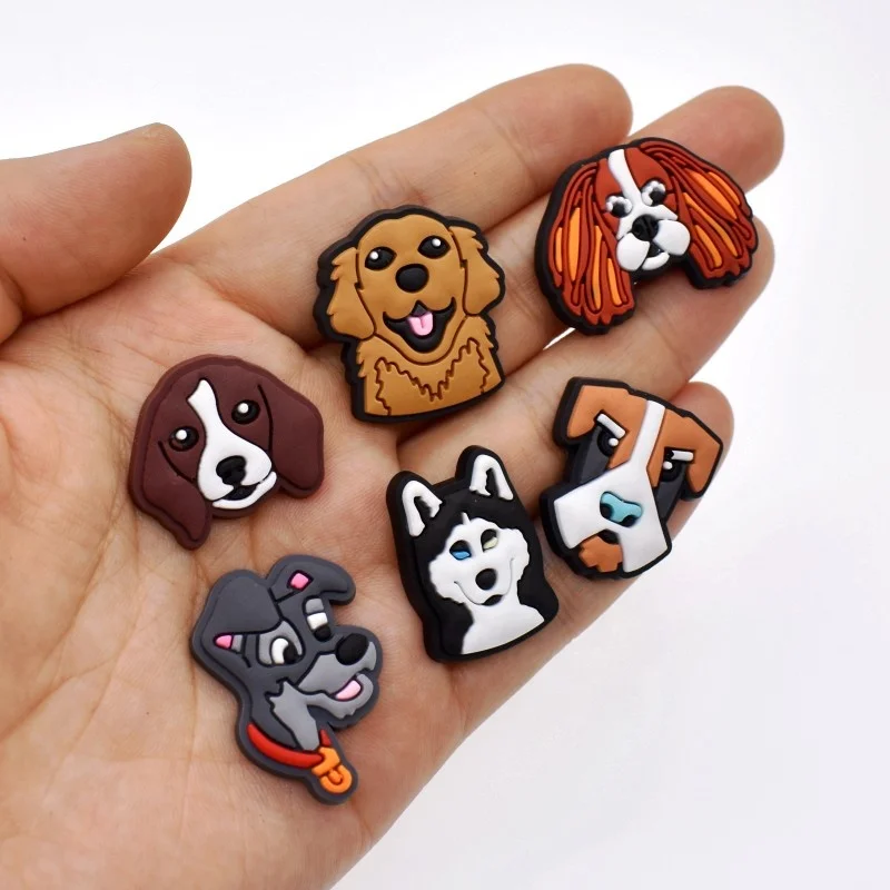 pvc charms Cute Bulldog Different Dogs Style Shoe Charms dog mom dog dad shoe charms Garden Shoe Decoration Accessories