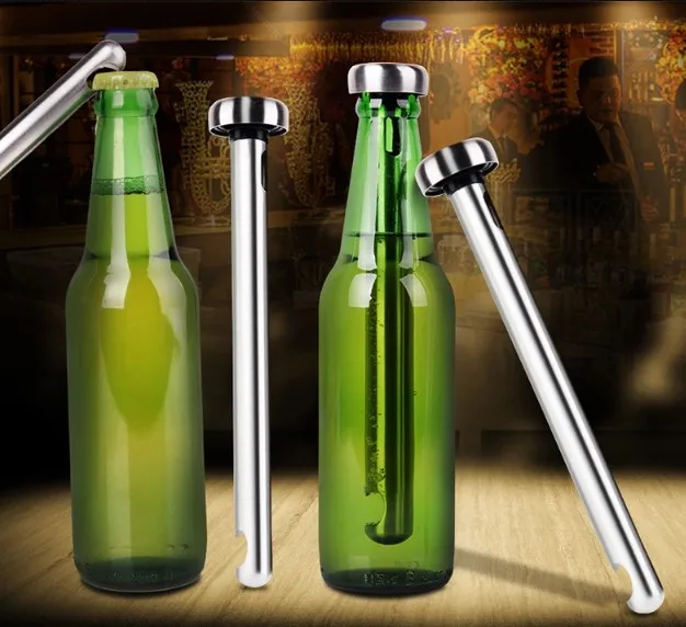 Wholesale 2 Pieces Stainless Steel Beer Bottle Chiller Stick