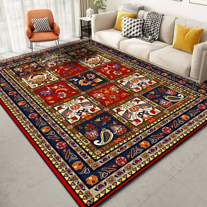Persian Carpet Living Room Decoration Home Morocco Coffee Tables Mat Bedroom Decor Large Area Rugs Non-slip Washable Floor Mats