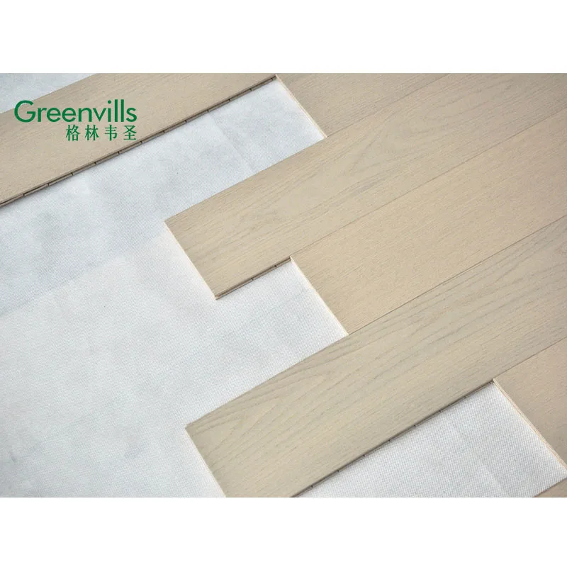 Ready For Shipment Engineered Cream White Color Oak Wood Flooring, Factory Price+Customized Size And Colors