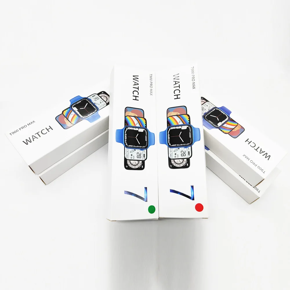 2022 New Iwo 7 Smart Watch T900 Pro Max Smart Watch Dual Button Rotary Button Custom Wallpaper High Quality