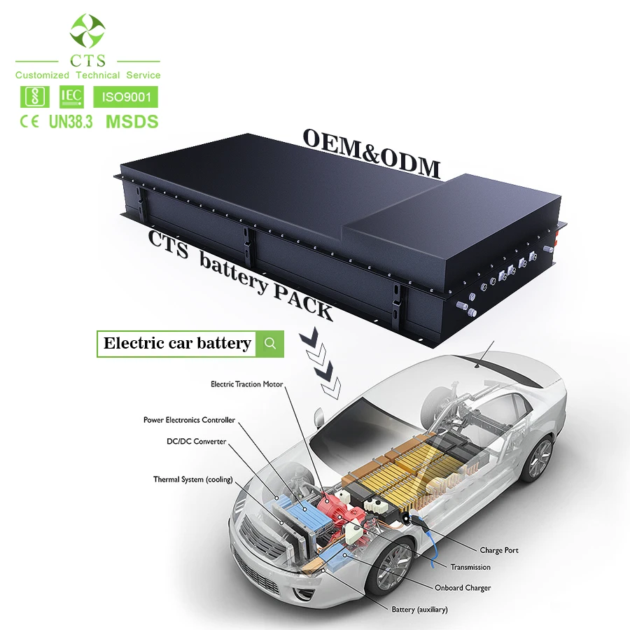 CTS  400V/500V 200KW/400KW LiFePO4 Lithium Battery Smart BMS Liquid Cooling OEM/ODM Truck/Forklift/Boat