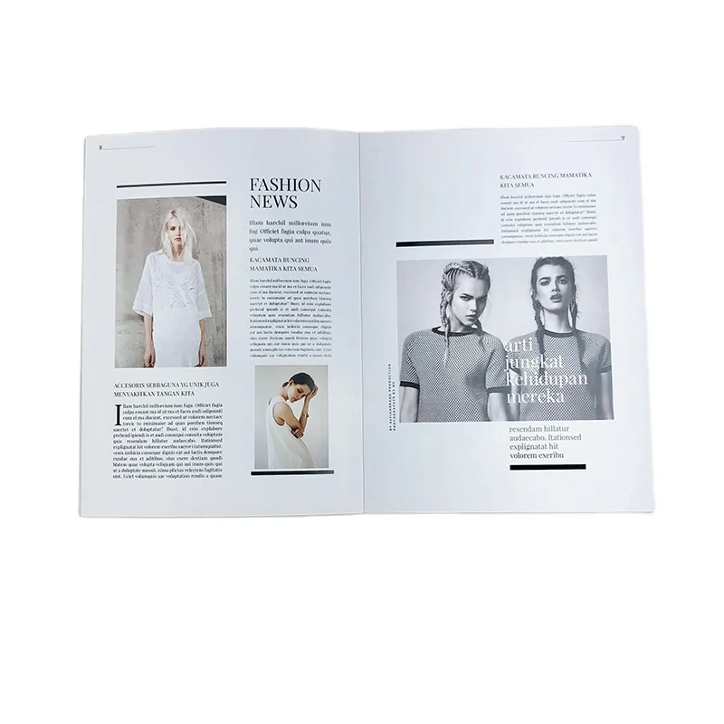 Manufacturer Bespoke Cheap Professional Full Color Book Booklet Catalog Magazine brochure Printing service