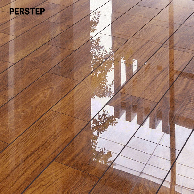 Low Price 7mm 8mm 12mm High Class Very Shiny Waterproof Laminate Flooring Engineered Wood Flooring