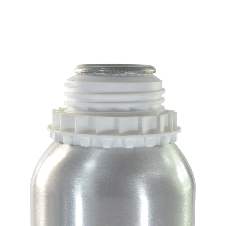 Hot sale recycled 50ml aluminum bottle to fill up capsules with tamperproof cap