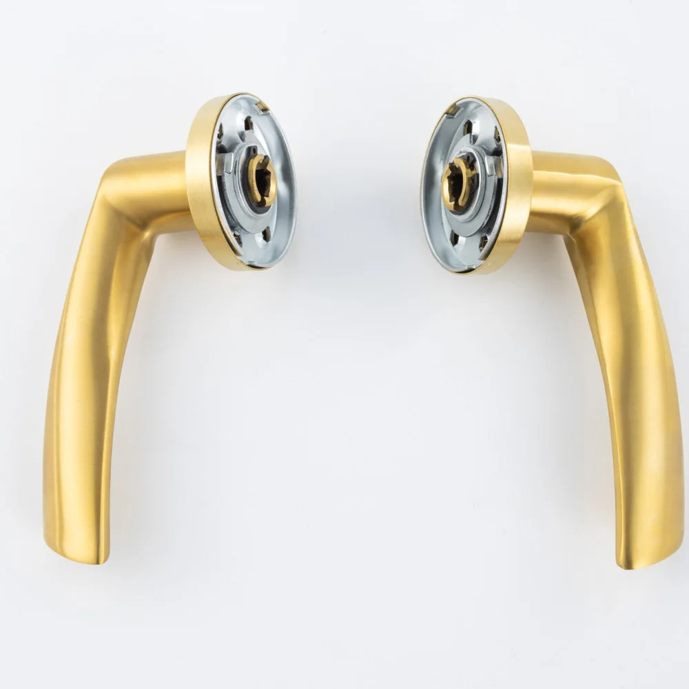 FFZ-0239 key stainless steel door handle lock kit home office lever door locks