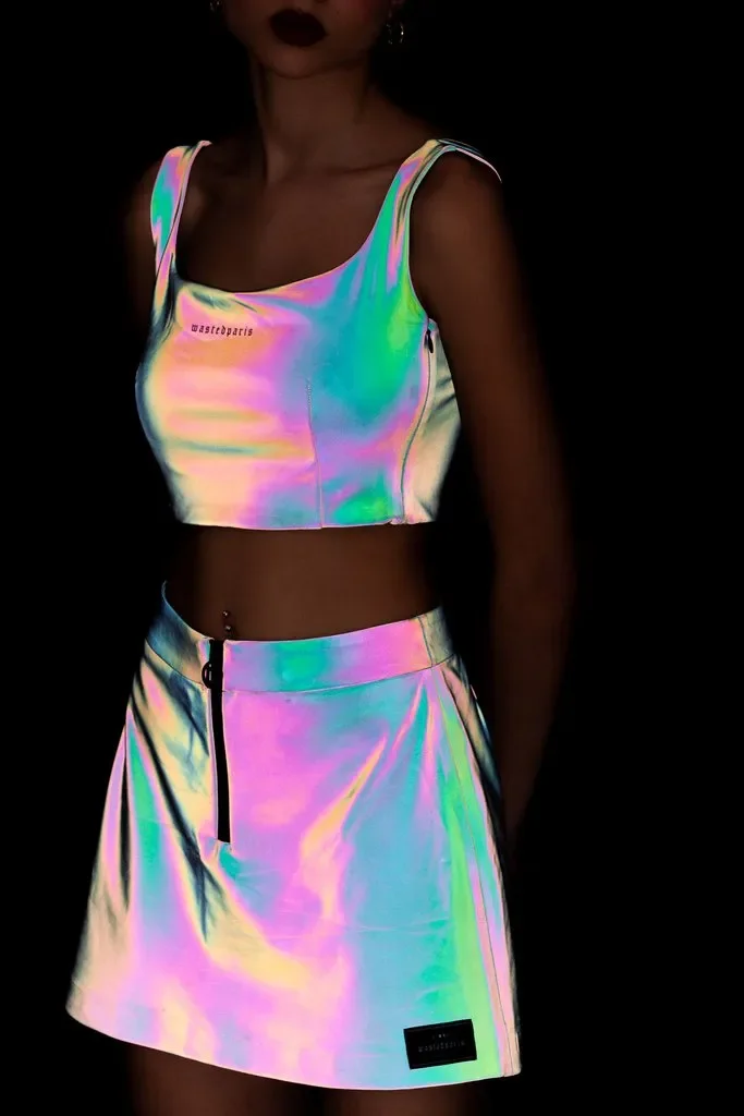 Wholesale hi vis premium quality Super Soft SILVER Reflective Polyester Fabric High Visibility Woven Fabric