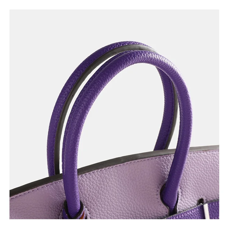 Wholesale Products Hot Selling 30cm Handbags Luxury Splicing Colors Laptop Bag for Ladies Suitable Commuting Crossbody Bag
