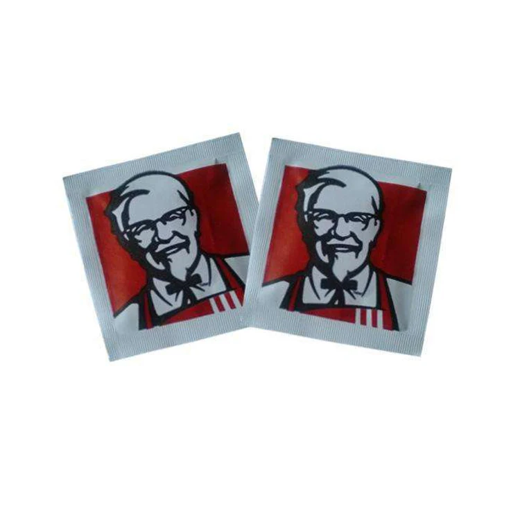 Custom Personalized Wet Towel Customized Packaged Individually Wrapped Restaurant Hand Wet Wipe