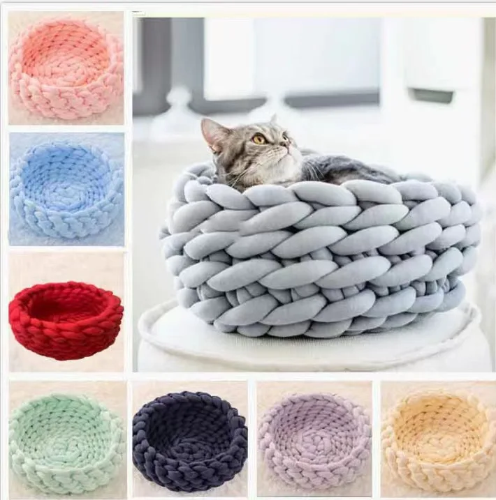 OHHIO Factory Supply Filling Core Round Shape Pet House Re-useable Dog Cat Nest