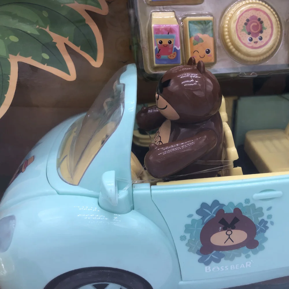 Creative Pretend Picnic Basket, with a Fancy Car for Roll Play