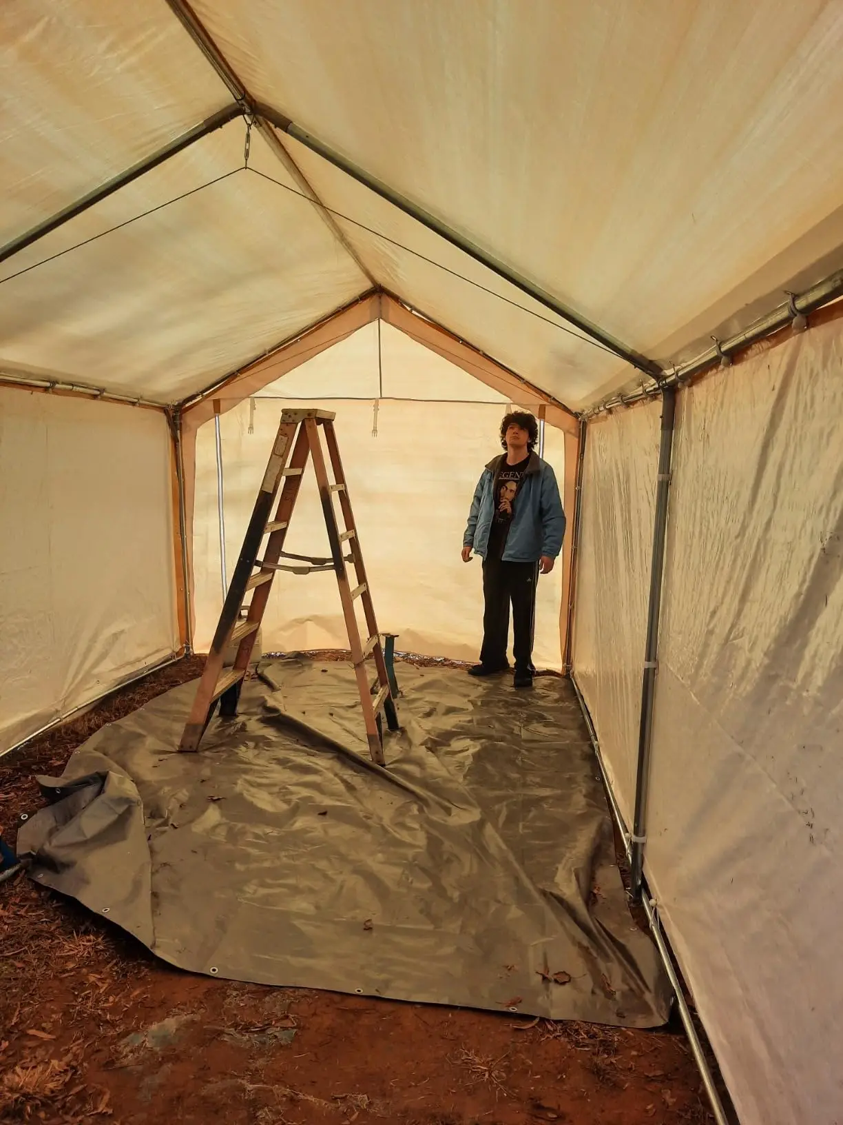 Heavy Duty Reinforced Poly Tarp Waterproof Tarpaulin Canopy Tent Sheet Tarp Portable garage