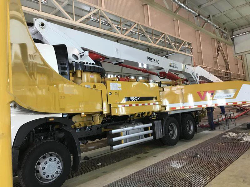 Energy saving Hybrid Pump Truck 52m Concrete pump truck HB52VH Howo 6x4 Chassis for Hot Sale