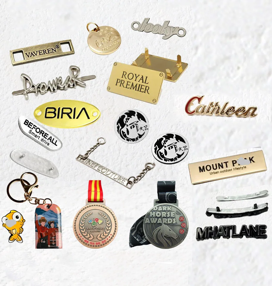 Custom Logo Maker Handbag Metal Label Metal Perfume Bottle Square Plate Aluminium Sticker Decorative Accessories Nameplate